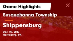 Susquehanna Township  vs Shippensburg  Game Highlights - Dec. 29, 2017