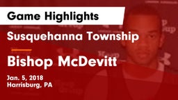 Susquehanna Township  vs Bishop McDevitt  Game Highlights - Jan. 5, 2018