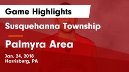 Susquehanna Township  vs Palmyra Area  Game Highlights - Jan. 24, 2018