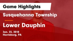 Susquehanna Township  vs Lower Dauphin Game Highlights - Jan. 23, 2018