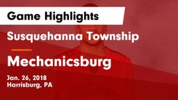 Susquehanna Township  vs Mechanicsburg  Game Highlights - Jan. 26, 2018