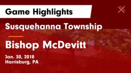Susquehanna Township  vs Bishop McDevitt  Game Highlights - Jan. 30, 2018
