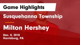 Susquehanna Township  vs Milton Hershey  Game Highlights - Dec. 8, 2018