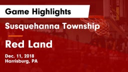 Susquehanna Township  vs Red Land  Game Highlights - Dec. 11, 2018