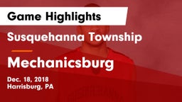 Susquehanna Township  vs Mechanicsburg  Game Highlights - Dec. 18, 2018