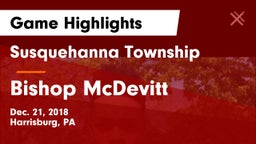 Susquehanna Township  vs Bishop McDevitt  Game Highlights - Dec. 21, 2018