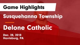 Susquehanna Township  vs Delone Catholic  Game Highlights - Dec. 28, 2018