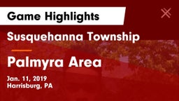 Susquehanna Township  vs Palmyra Area  Game Highlights - Jan. 11, 2019