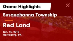 Susquehanna Township  vs Red Land  Game Highlights - Jan. 15, 2019