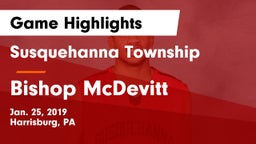Susquehanna Township  vs Bishop McDevitt  Game Highlights - Jan. 25, 2019