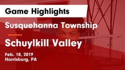 Susquehanna Township  vs Schuylkill Valley  Game Highlights - Feb. 18, 2019