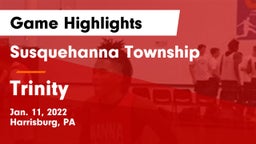 Susquehanna Township  vs Trinity  Game Highlights - Jan. 11, 2022