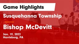 Susquehanna Township  vs Bishop McDevitt  Game Highlights - Jan. 19, 2022
