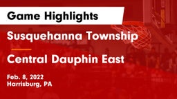 Susquehanna Township  vs Central Dauphin East  Game Highlights - Feb. 8, 2022