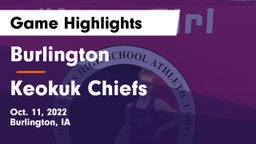 Burlington  vs Keokuk Chiefs Game Highlights - Oct. 11, 2022