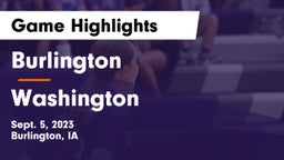 Burlington  vs Washington  Game Highlights - Sept. 5, 2023