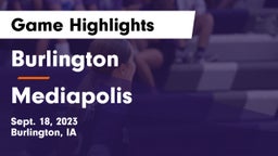 Burlington  vs Mediapolis  Game Highlights - Sept. 18, 2023