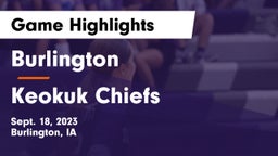 Burlington  vs Keokuk Chiefs Game Highlights - Sept. 18, 2023