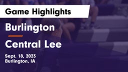 Burlington  vs Central Lee  Game Highlights - Sept. 18, 2023