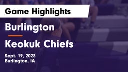 Burlington  vs Keokuk Chiefs Game Highlights - Sept. 19, 2023