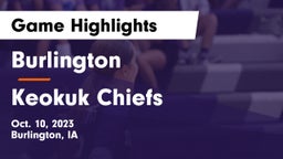 Burlington  vs Keokuk Chiefs Game Highlights - Oct. 10, 2023