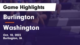 Burlington  vs Washington  Game Highlights - Oct. 10, 2023