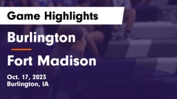Burlington  vs Fort Madison  Game Highlights - Oct. 17, 2023