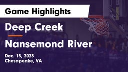 Deep Creek  vs Nansemond River  Game Highlights - Dec. 15, 2023