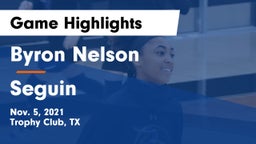 Byron Nelson  vs Seguin  Game Highlights - Nov. 5, 2021