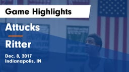 Attucks  vs Ritter Game Highlights - Dec. 8, 2017