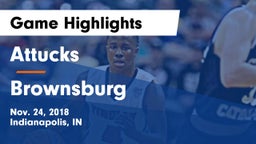 Attucks  vs Brownsburg  Game Highlights - Nov. 24, 2018