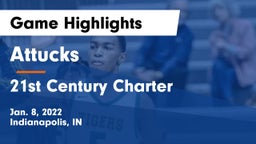 Attucks  vs 21st Century Charter  Game Highlights - Jan. 8, 2022