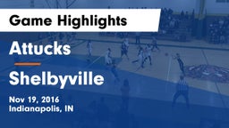 Attucks  vs Shelbyville  Game Highlights - Nov 19, 2016