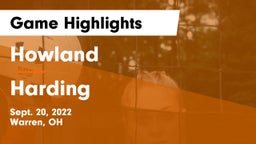 Howland  vs Harding Game Highlights - Sept. 20, 2022