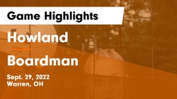 Howland  vs Boardman  Game Highlights - Sept. 29, 2022