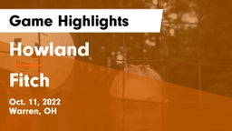 Howland  vs Fitch  Game Highlights - Oct. 11, 2022
