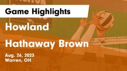 Howland  vs Hathaway Brown  Game Highlights - Aug. 26, 2023