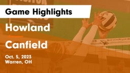 Howland  vs Canfield  Game Highlights - Oct. 5, 2023