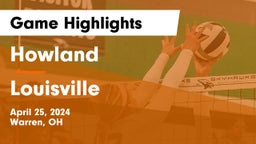 Howland  vs Louisville Game Highlights - April 25, 2024