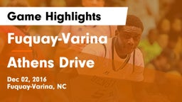 Fuquay-Varina  vs Athens Drive  Game Highlights - Dec 02, 2016