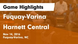 Fuquay-Varina  vs Harnett Central Game Highlights - Nov 14, 2016