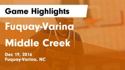 Fuquay-Varina  vs Middle Creek  Game Highlights - Dec 19, 2016