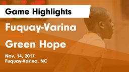 Fuquay-Varina  vs Green Hope  Game Highlights - Nov. 14, 2017