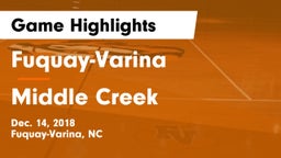 Fuquay-Varina  vs Middle Creek  Game Highlights - Dec. 14, 2018