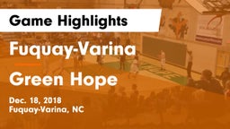 Fuquay-Varina  vs Green Hope  Game Highlights - Dec. 18, 2018
