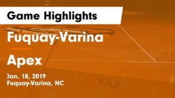 Fuquay-Varina  vs Apex  Game Highlights - Jan. 18, 2019