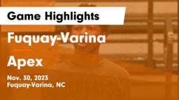 Fuquay-Varina  vs Apex  Game Highlights - Nov. 30, 2023