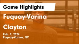 Fuquay-Varina  vs Clayton  Game Highlights - Feb. 9, 2024