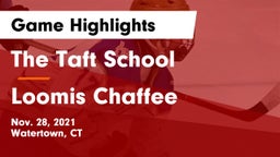 The Taft School vs Loomis Chaffee Game Highlights - Nov. 28, 2021