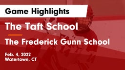 The Taft School vs The Frederick Gunn School Game Highlights - Feb. 4, 2022